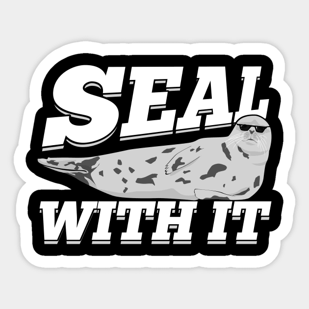 Seal With It Pinniped Animal Lover Gift Sticker by Dolde08